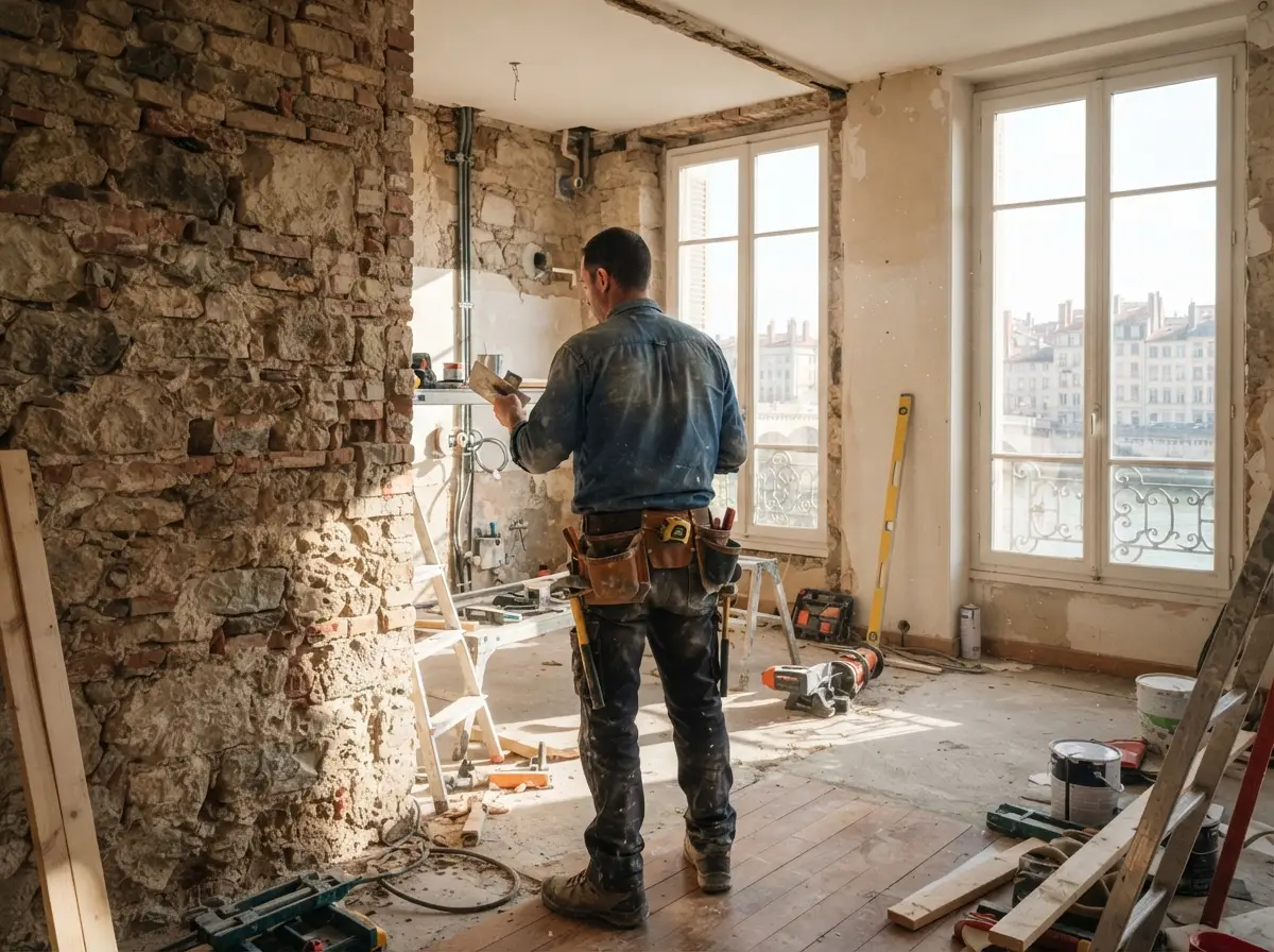Rénovation d'un appartement à Lyon par un artisan